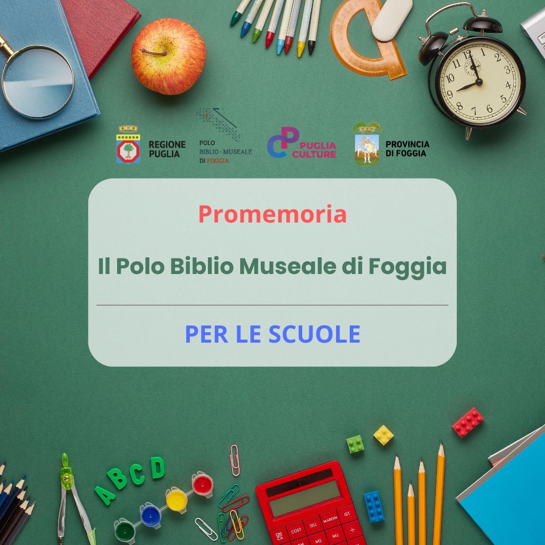 Bambini e bambine. Il Polo Biblio-museale di Foggia per le scuole