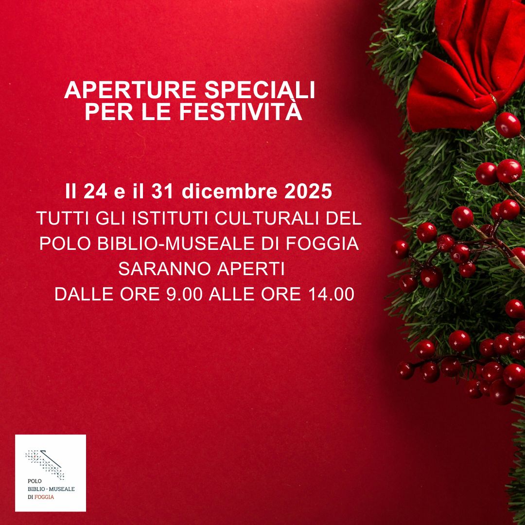 Aperture speciali per le Festività
