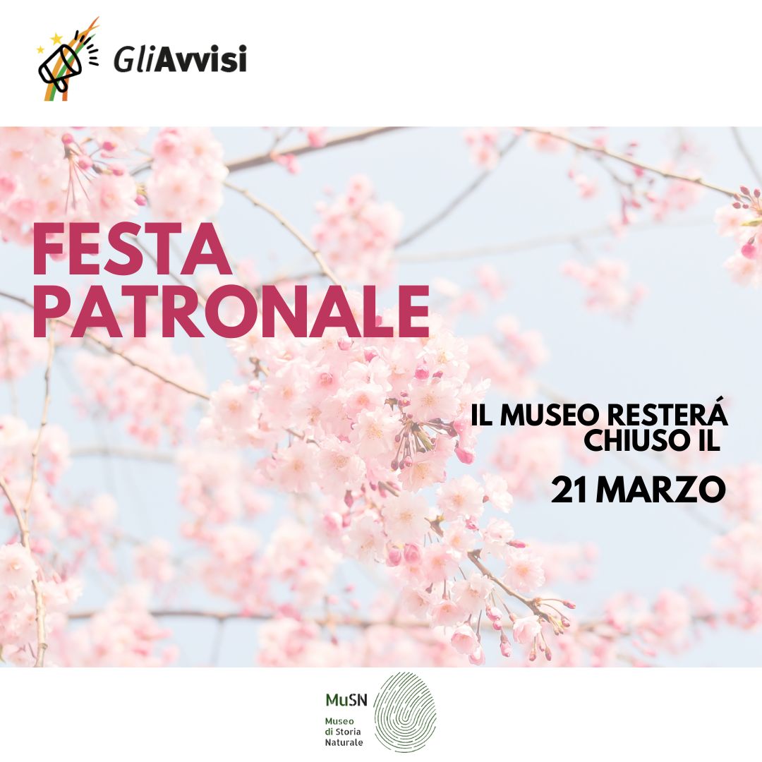 Museo di Storia Naturale - Festa Patronale