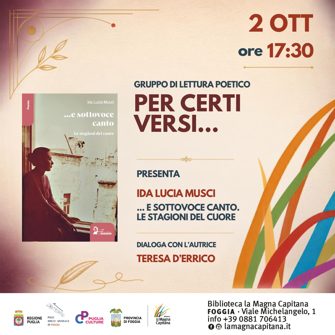 Incontro con l'autrice Ida Lucia Musci